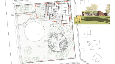 Oversigt samt perspektiv af kommende spejderhus